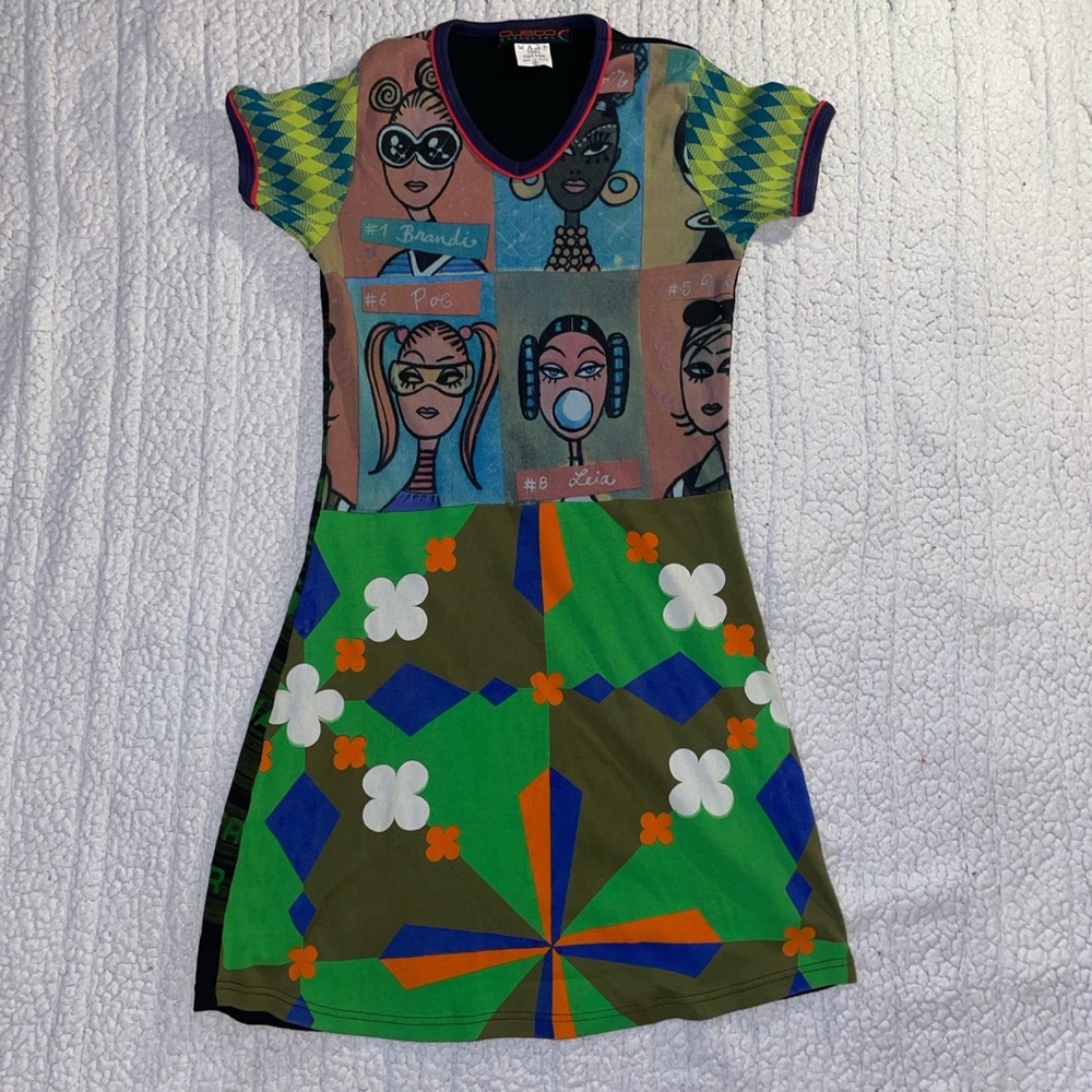 Rare, Custo Barcelona graphic dress.